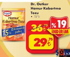 DR. OETKER 15'Lİ HAMUR KABARTMA TOZU DR. OETKER 15'Lİ HAMUR KABARTMA TOZU